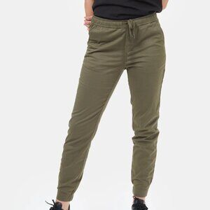 Women's Tentree Pacific Jogger - Olive Green - Size Small